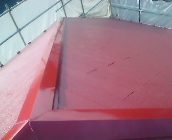 赤い屋根完成